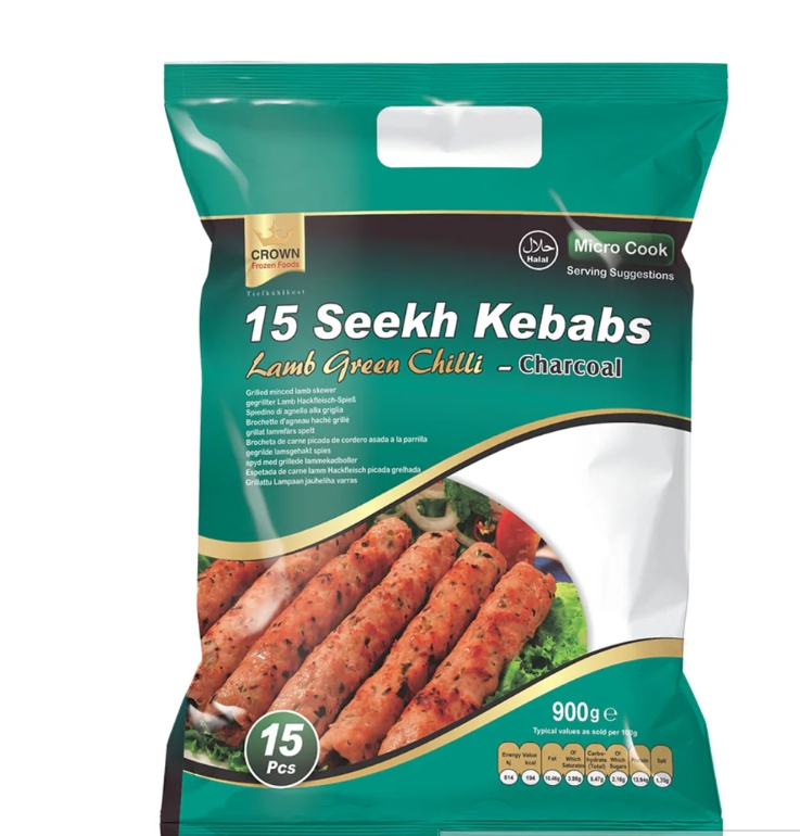 Crown Seekh Lamb Kebab 900g