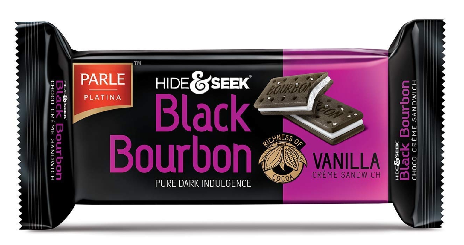 Parle Hide And Seek Black Bourbon (vanila)100g