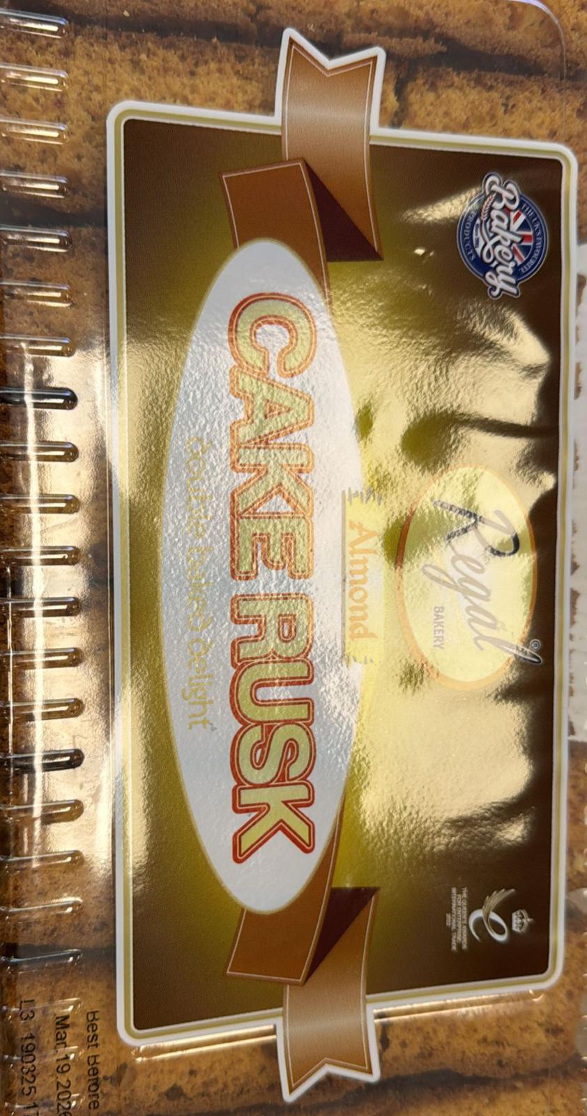 Regal Cake Rusk Almond 630g