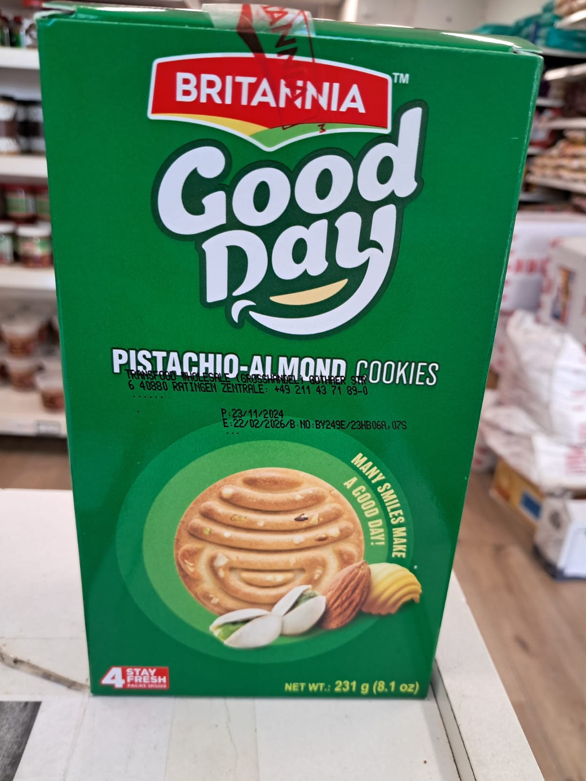 Good Day Pistachio Almond Coolies 231g