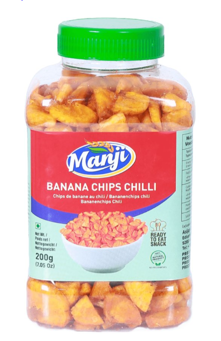 Manji Banana Chips Chilli 250g