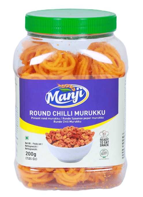 Manji Round Chilli Murukku 200g
